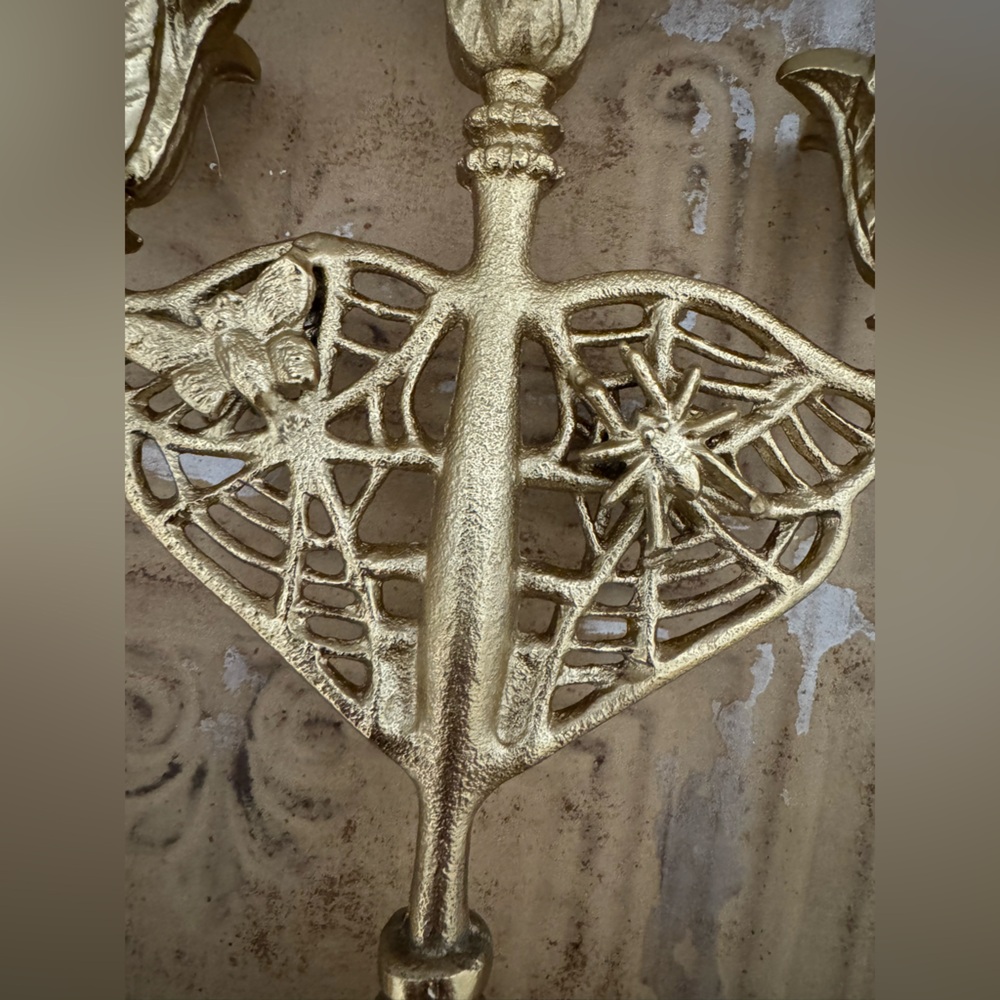 Threshold Halloween Gold Candle Holder - Picture 7 of 7